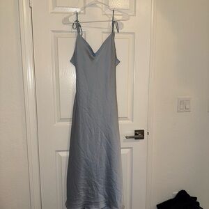 Abercrombie & Fitch Sky Blue Satin Dress